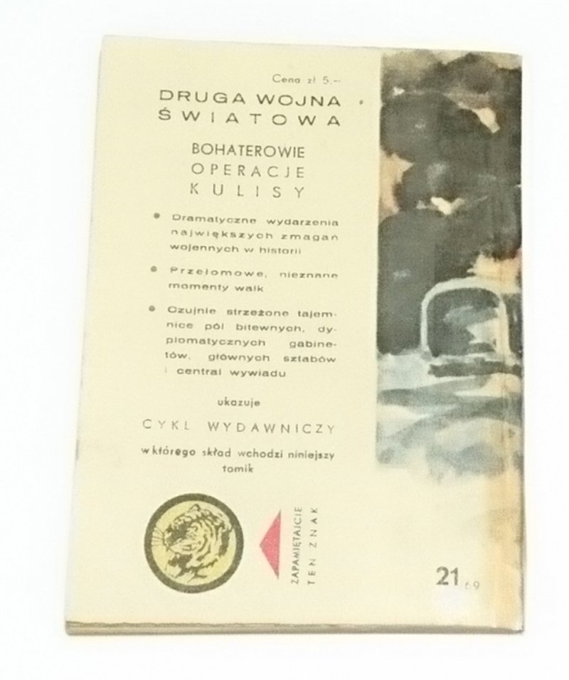 ŻÓŁTY TYGRYS: KIERUNEK TIERGARTEN - Zgórecki 1969