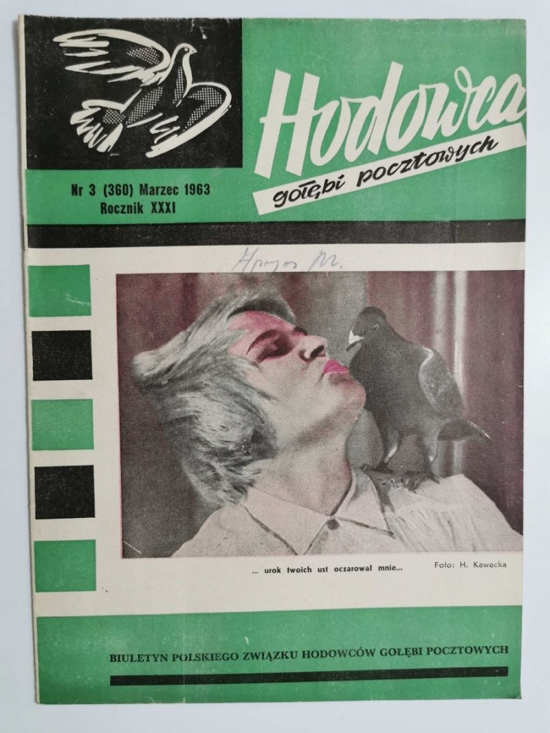 HODOWCA GOŁĘBI POCZTOWYCH NR 3 1963