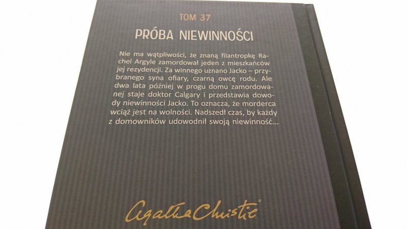 PRÓBA NIEWINNOŚCI - Agatha Christie 2015
