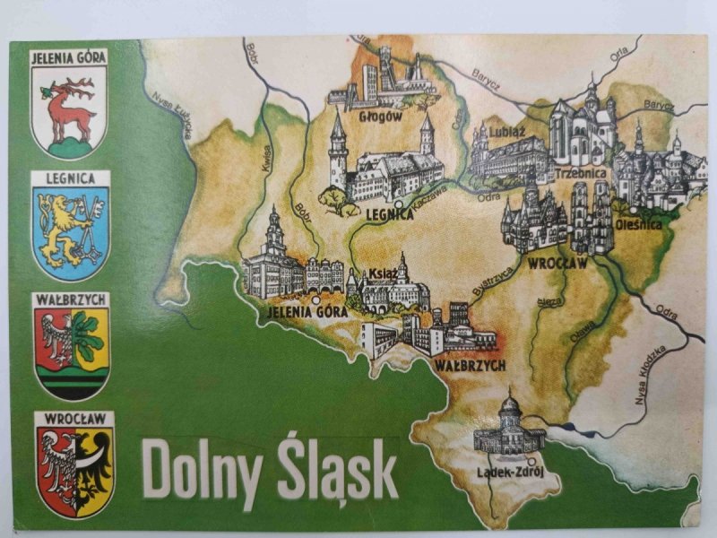 DOLNY ŚLĄSK JELENIA GÓRA MAPKA