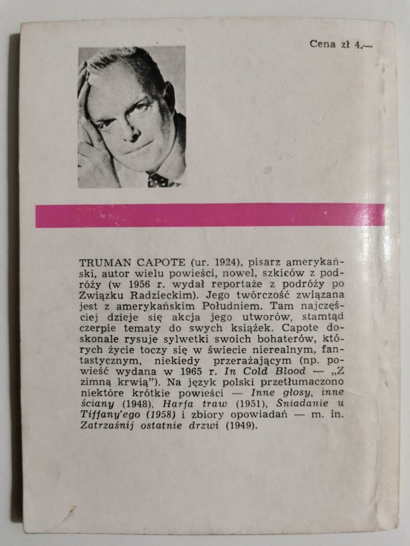ŚNIADANIE U TIFFANY'EGO - Truman Capote 1967
