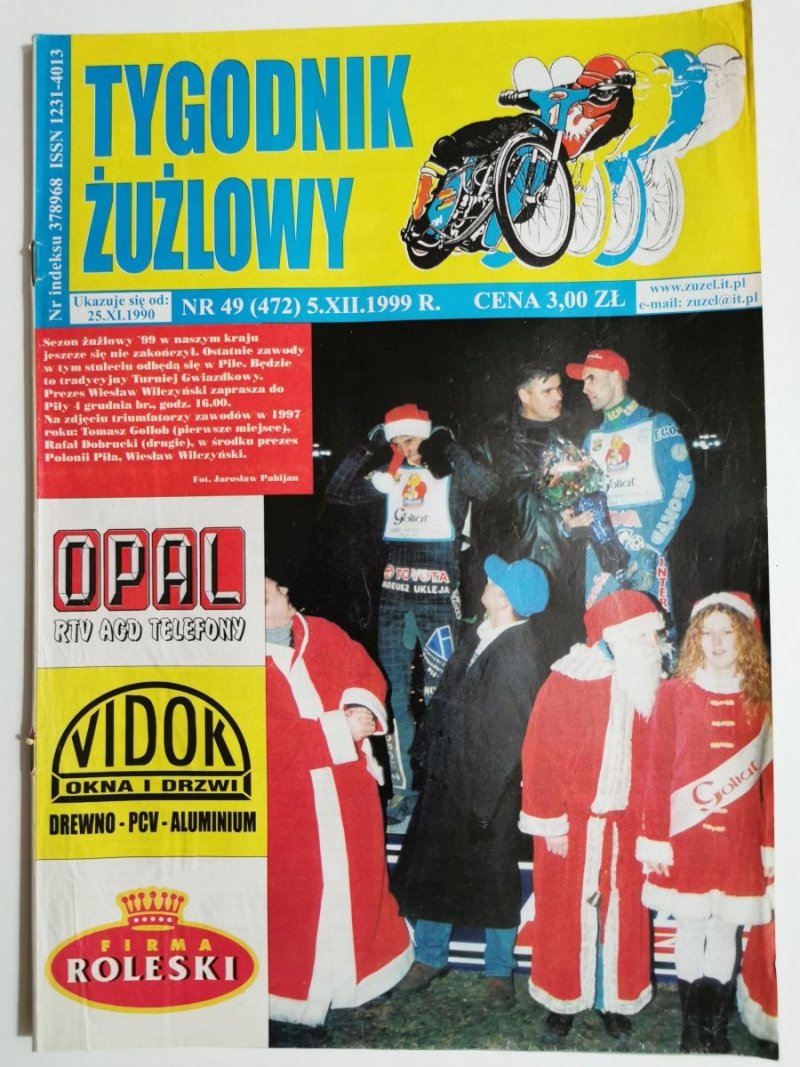 TYGODNIK ŻUŻLOWY NR 49 1999