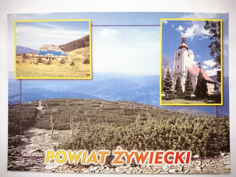 POWIAT ŻYWIECKI. PANORAMA ZE SZLAKU MA PILSKO, HALA MIZIOWA