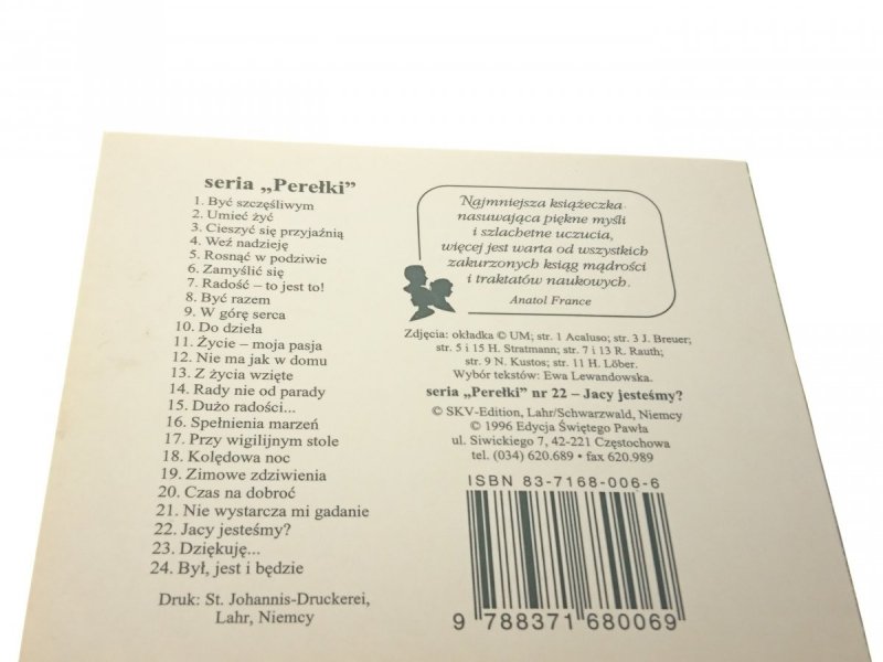 PEREŁKI NR 22 - JACY JESTEŚMY? 1996