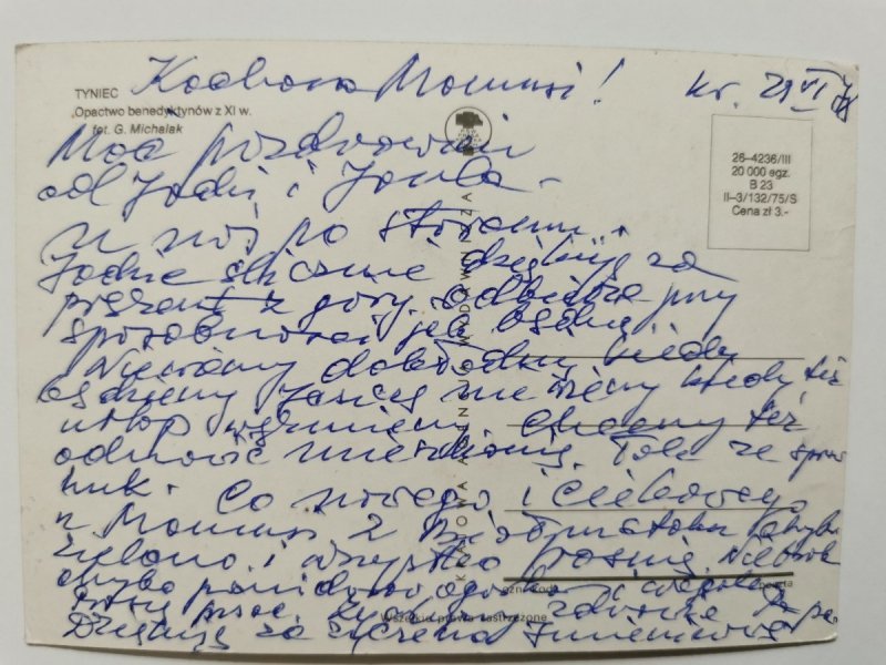TYNIEC. OPACTWO BENEDYKTYNÓW Z XI w. FOT. MICHALAK