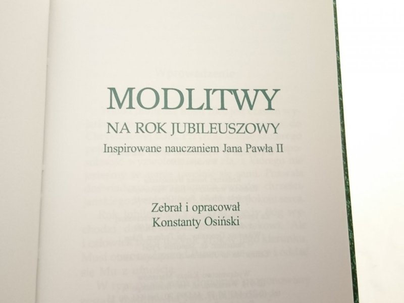 MODLITWY NA ROK JUBILEUSZOWY - K. Osiński 2000