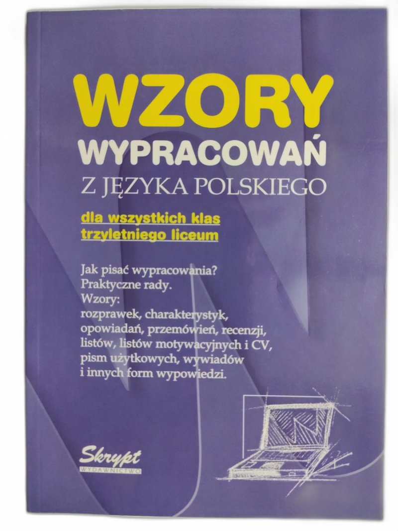WZORY WYPRACOWAŃ Z JĘZYKA POLSKIEGO - Jacek Poznański