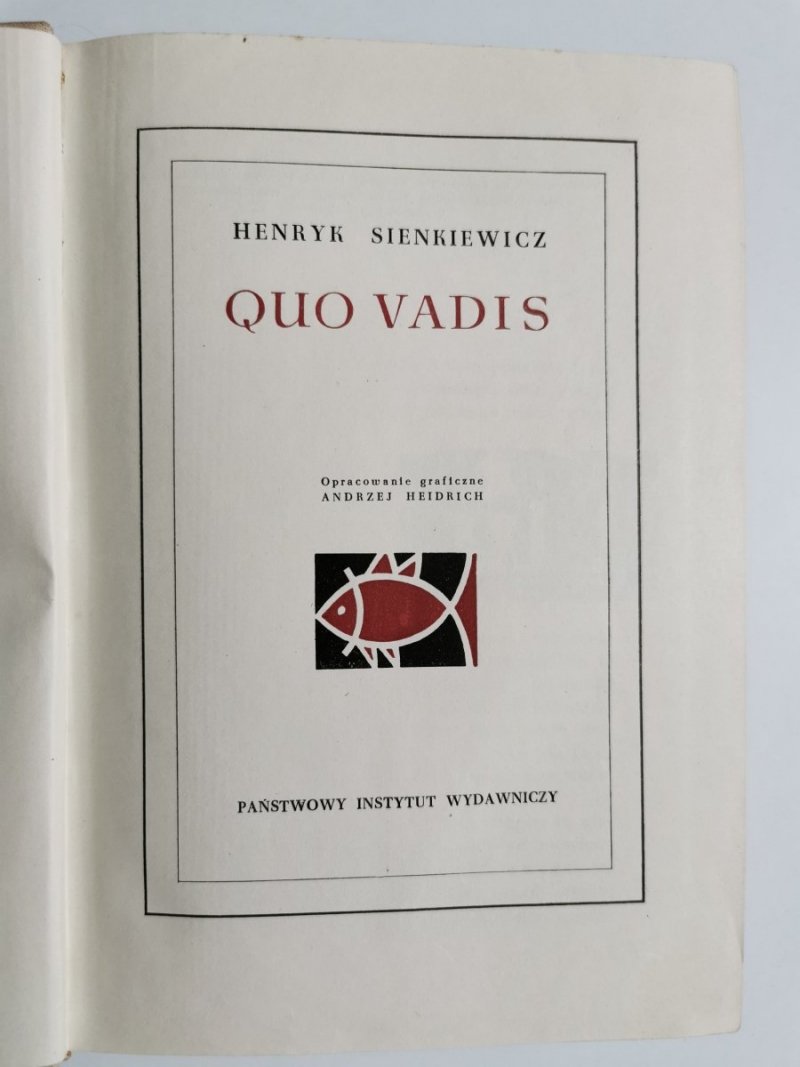 QUO VADIS - Henryk Sienkiewicz 1961