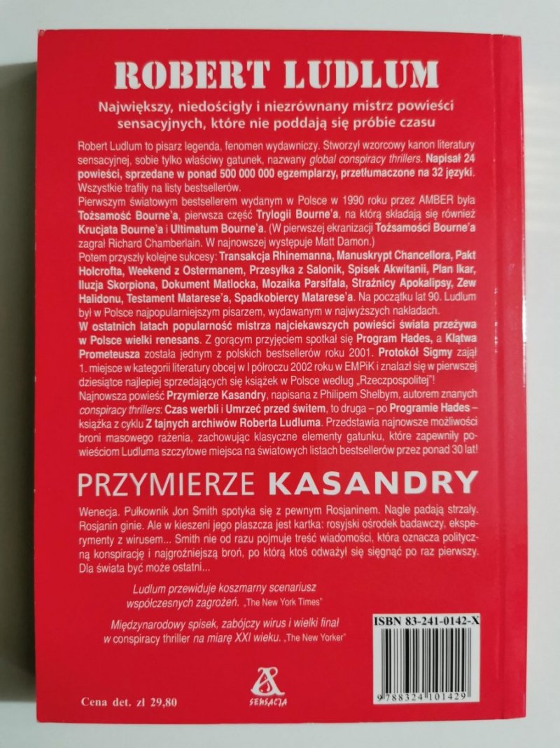 PRZYMIERZE KASANDRY - Robert Ludlum 