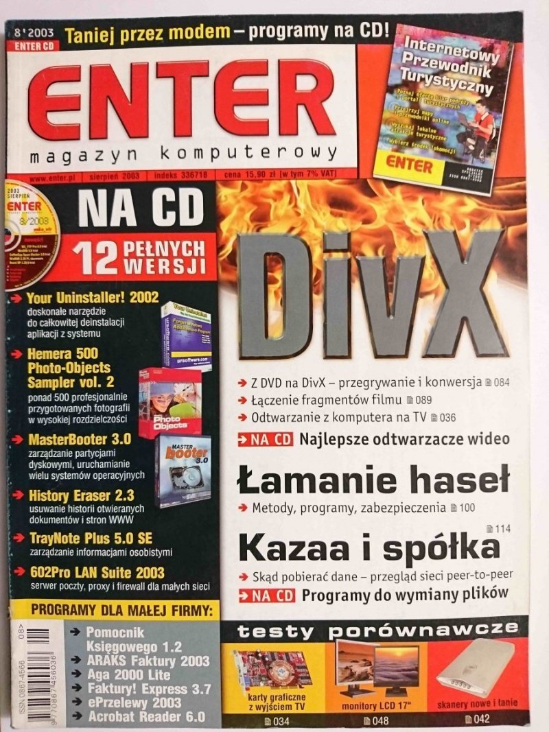 ENTER SIERPIEŃ 2003 Z PŁYTĄ CD