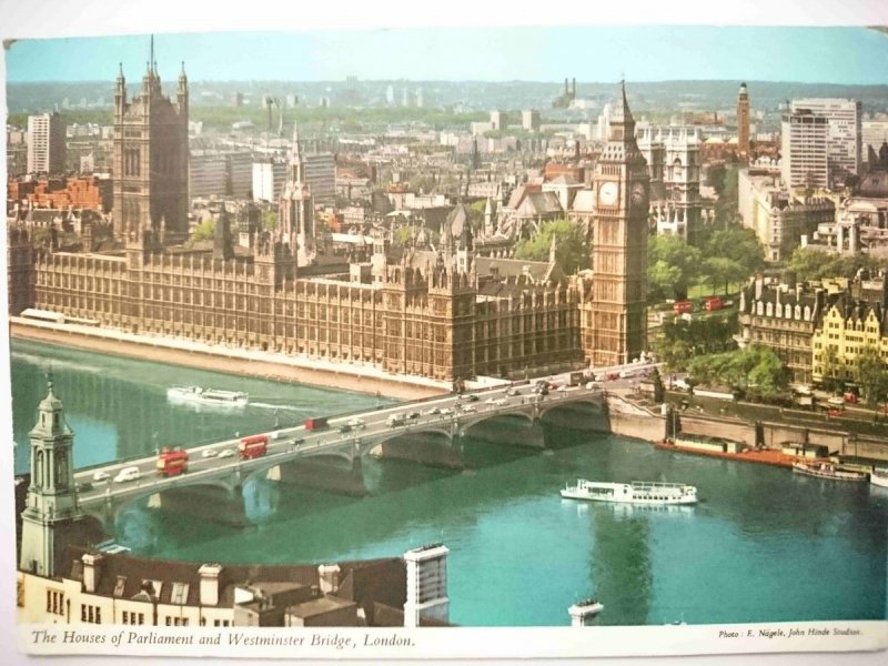 THE HOUSES OF PARLIAMENT AND WESTMINSTER BRIDGE, LONDON