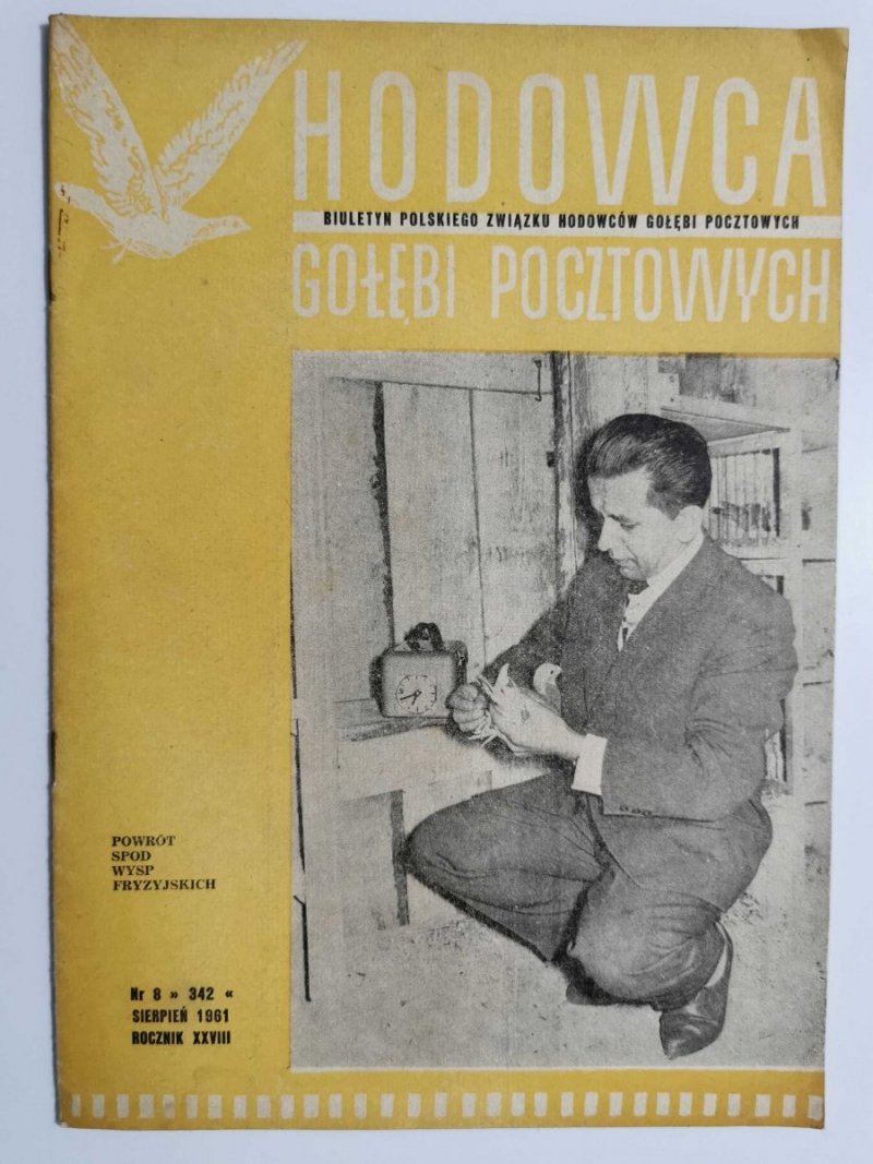 HODOWCA GOŁĘBI POCZTOWYCH NR 8 1961