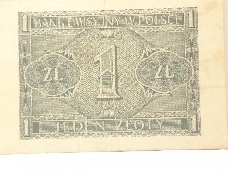 JEDEN ZŁOTY. BANK EMISYJNY W POLSCE. BANKNOT