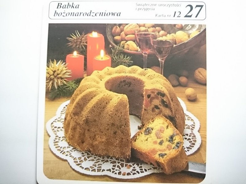 KARTA KULINARNA NR 12 BABKA BOŻONARODZENIOWA