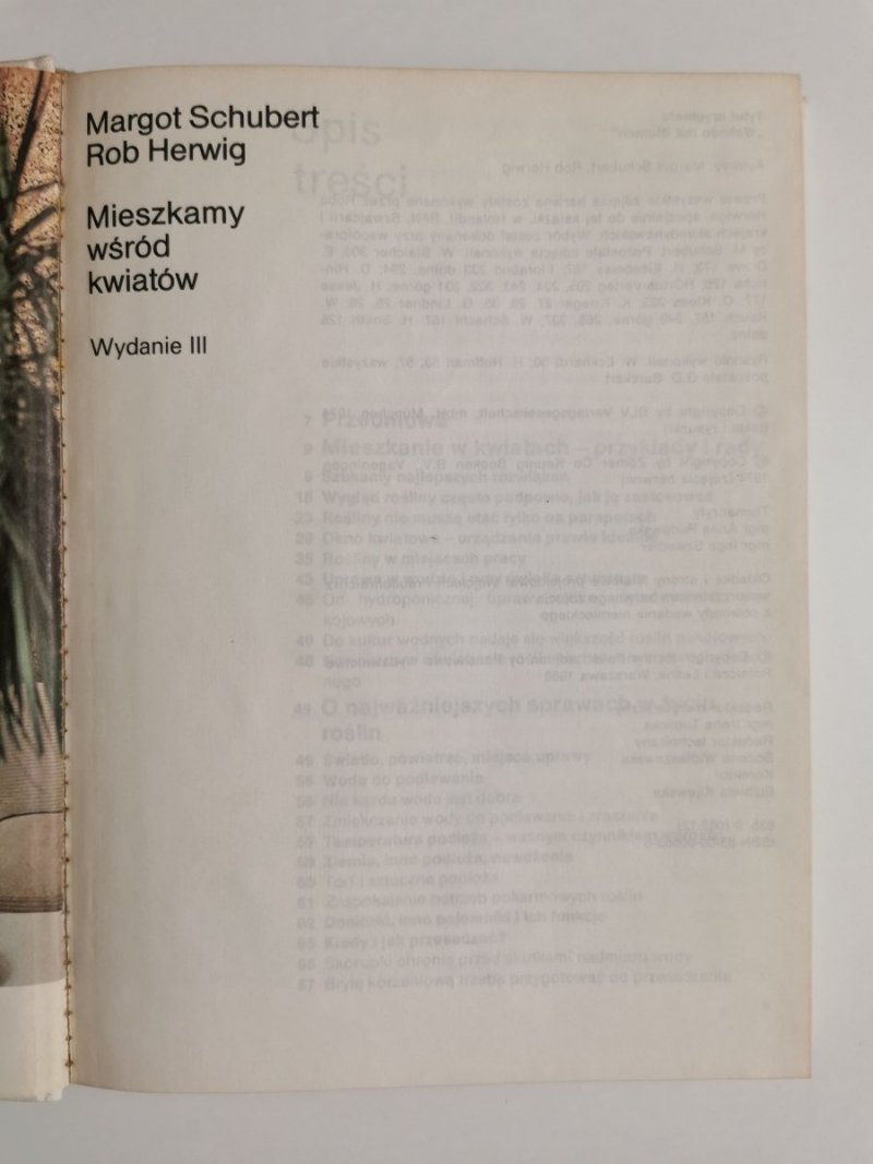 MIESZKAMY WŚRÓD KWIATÓW - Margot Schubert 1988