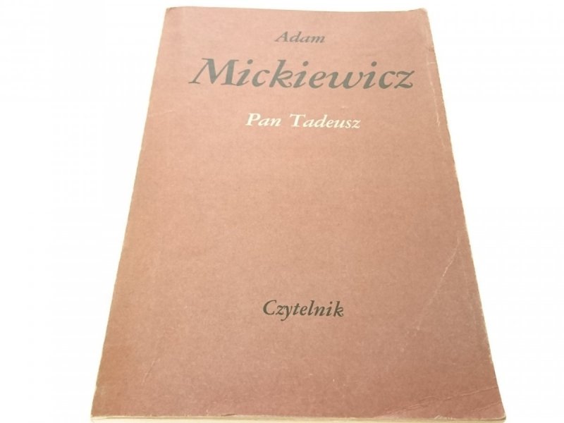 PAN TADEUSZ - Adam Mickiewicz (1986)