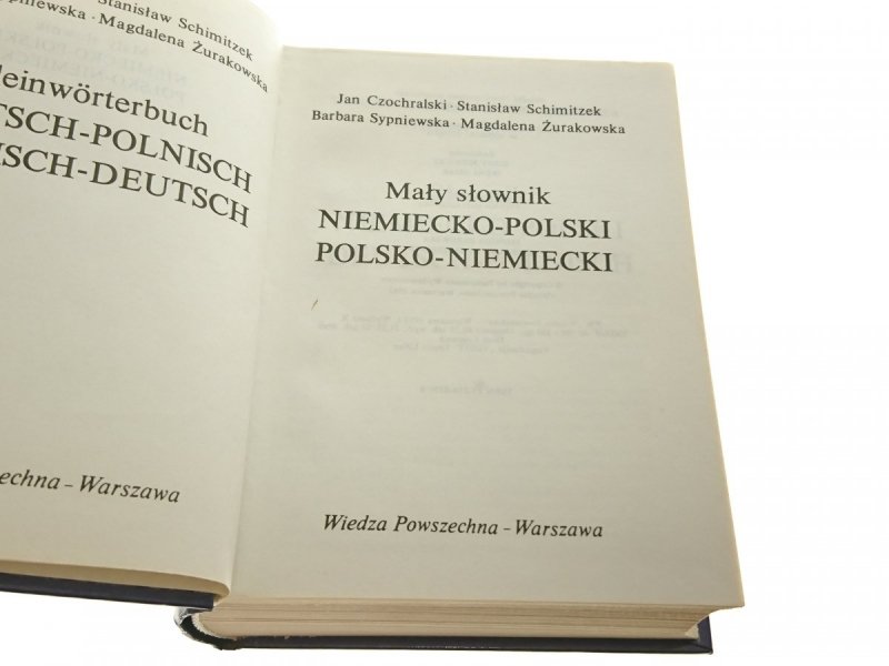 MAŁY SŁOWNIK NIEMIECKO-POLSKI POL-NIEM 1990