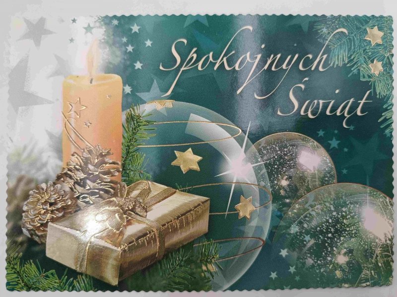 SPOKOJNYCH ŚWIĄT ŚWIECA I PREZENT