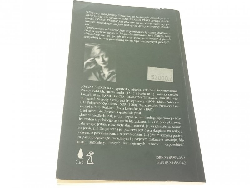 CZARNY PTASIOR - Joanna Siedlecka 1994
