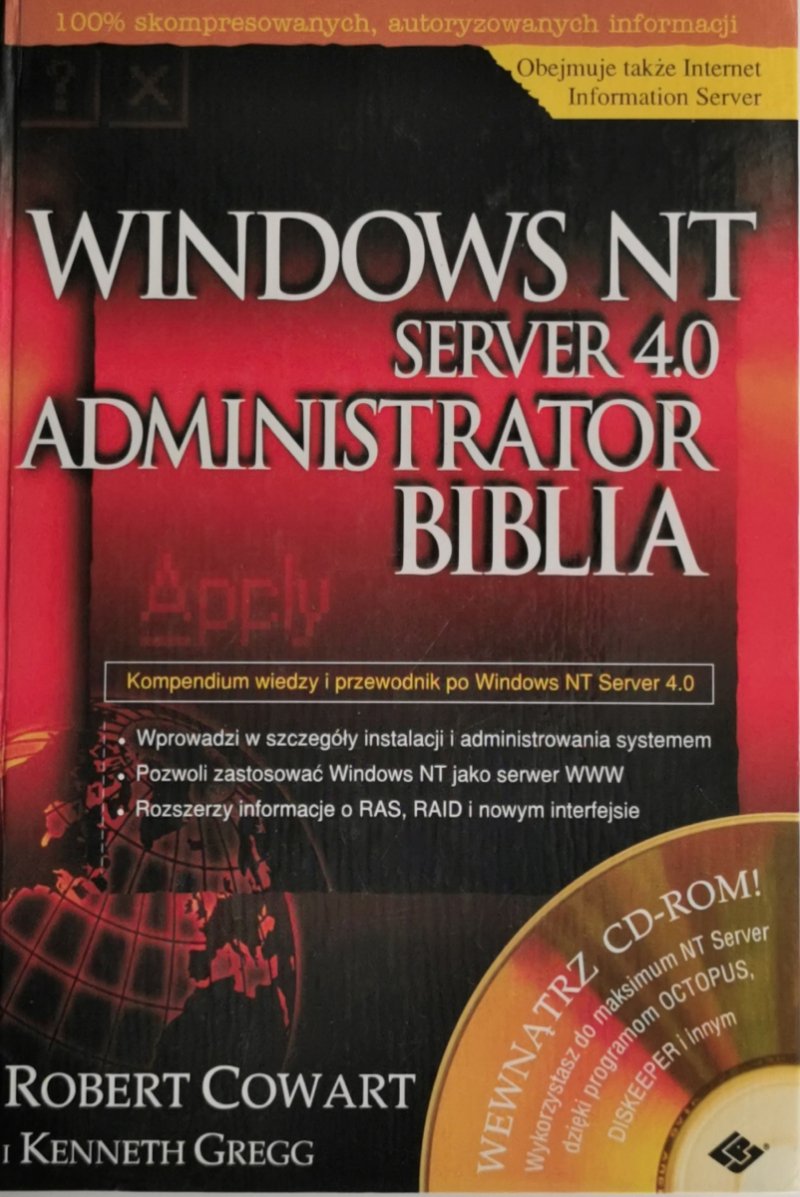 WINDOWS NT SERVER 4.0 ADMINISTRATOR BIBLIA - Robert Cowart