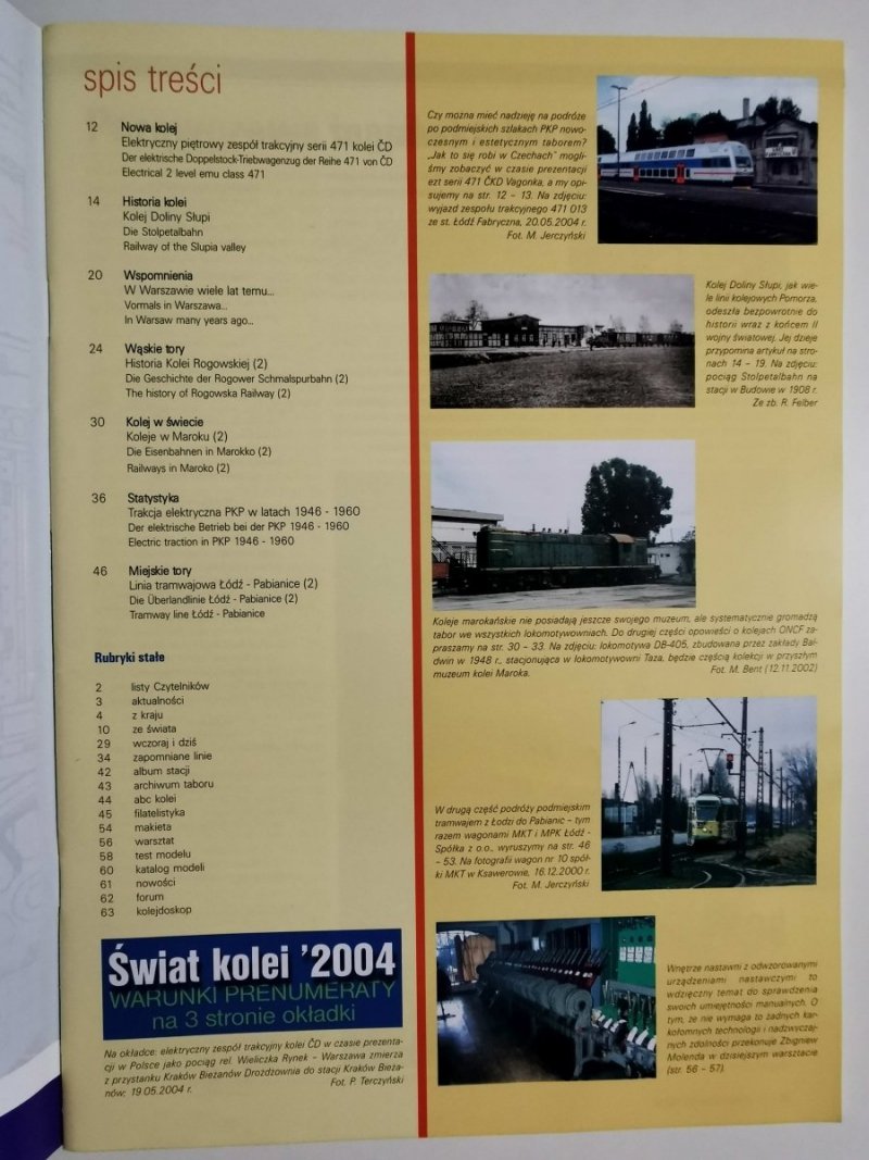 Miesięcznik. Świat kolei 06/2004