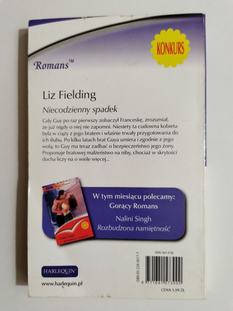 NIECODZIENNY SPADEK - Liz Fielding 2006