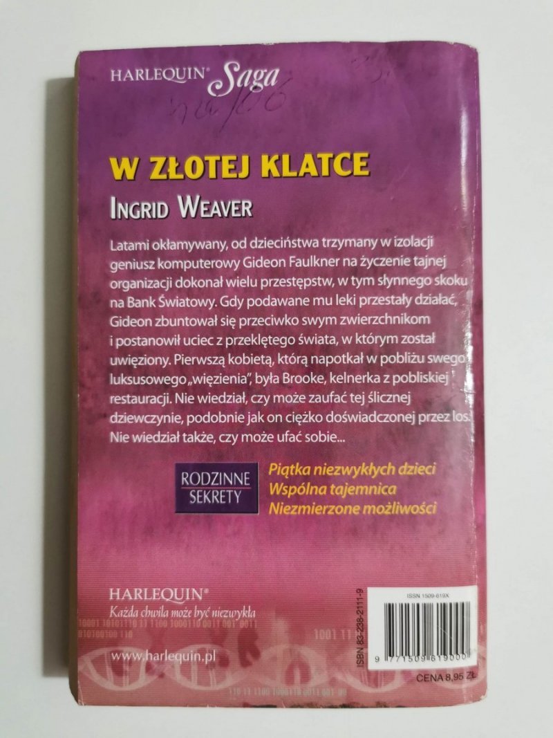 W ZŁOTEJ KLATCE - Ingrid Waver 