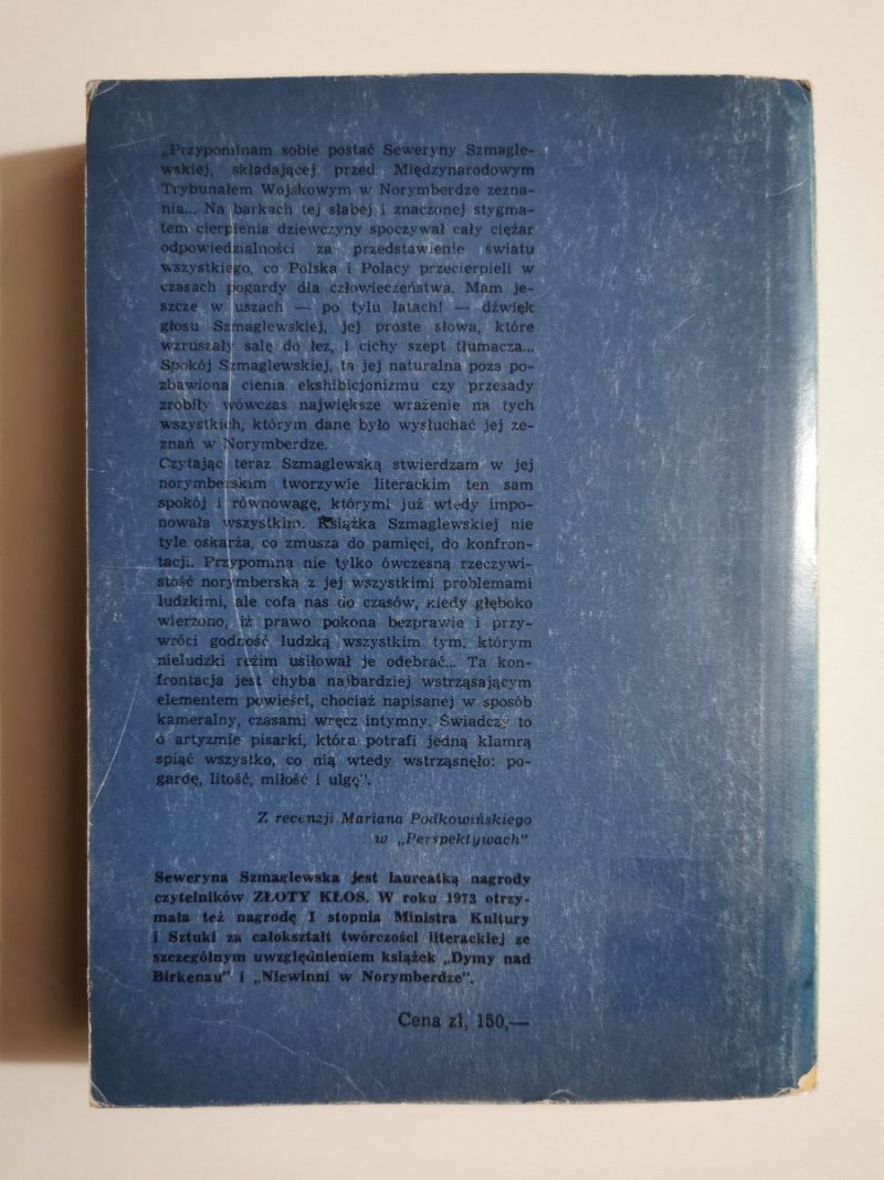 NIEWINNI W NORYMBERDZE - Seweryna Szmaglewska 
