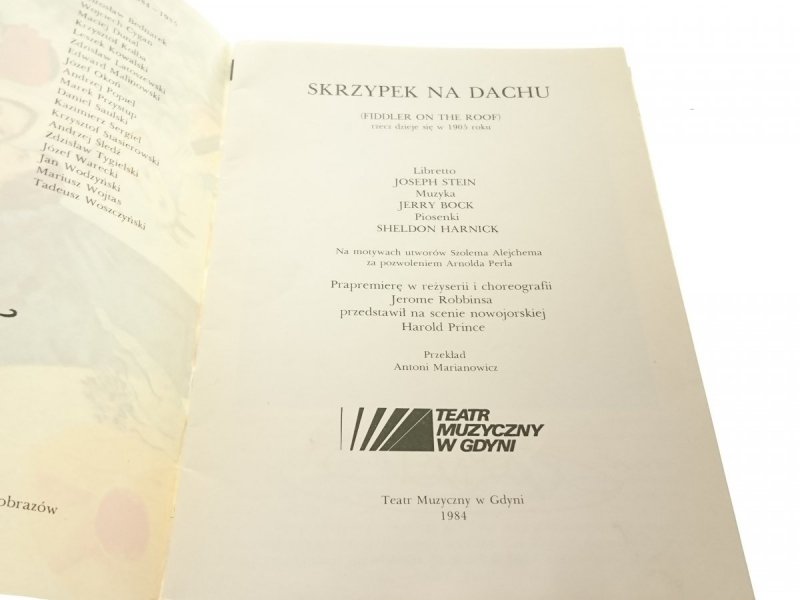 SKRZYPEK NA DACHU 1984 BROSZURA TEATR