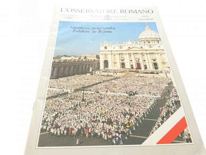 L'OSSERVATORE ROMANO ROK XXI NUMER 9 226 2000