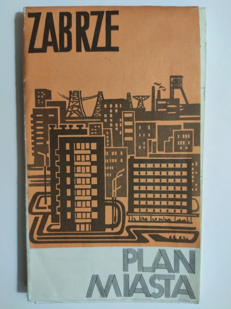 ZABRZE PLAN MIASTA 1985