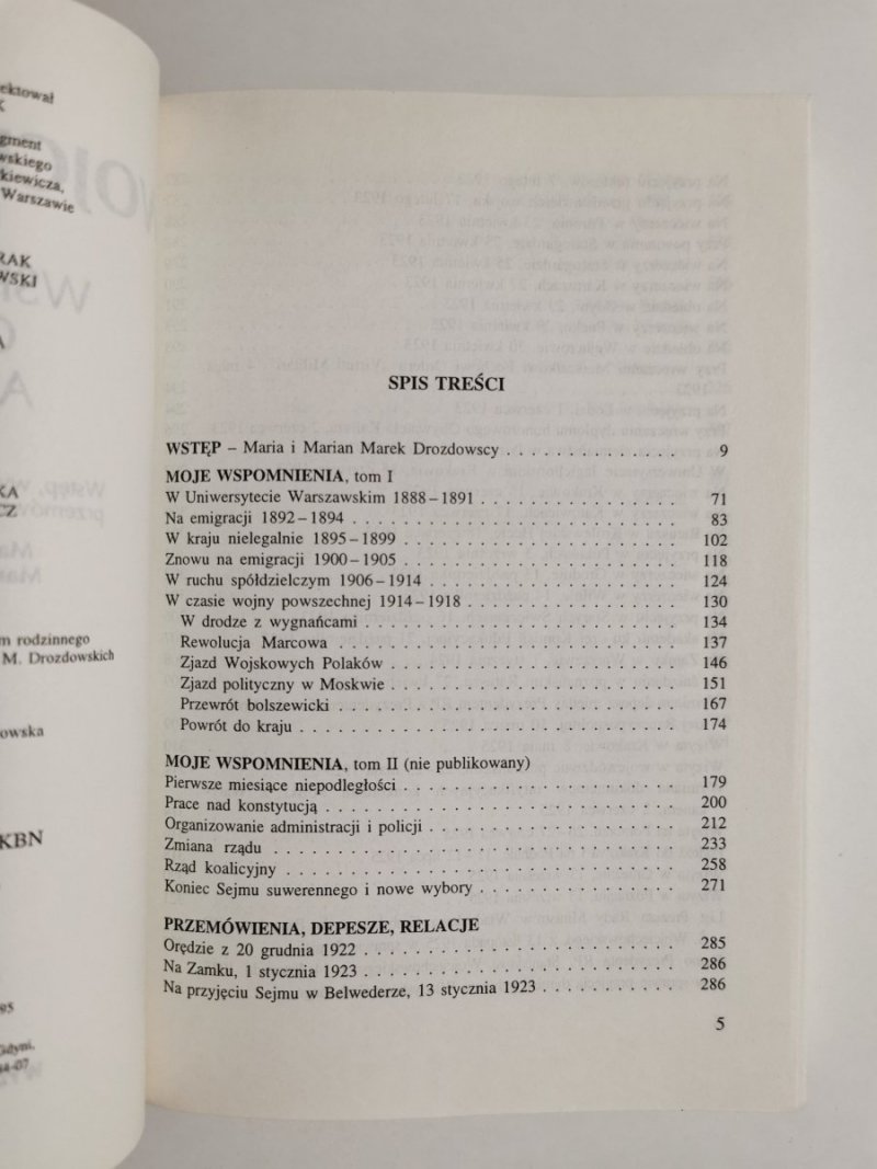 WSPOMNIENIA ORĘDZIA ARTYKUŁY - Stanisław Wojciechowski 1995