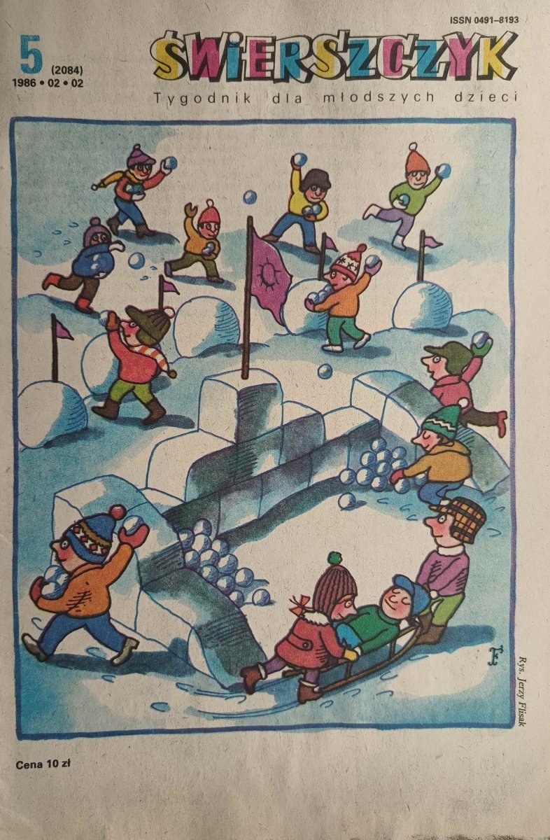 ŚWIERSZCZYK. TYGODNIK DLA MŁODSZYCH DZIECI NR 5/1986
