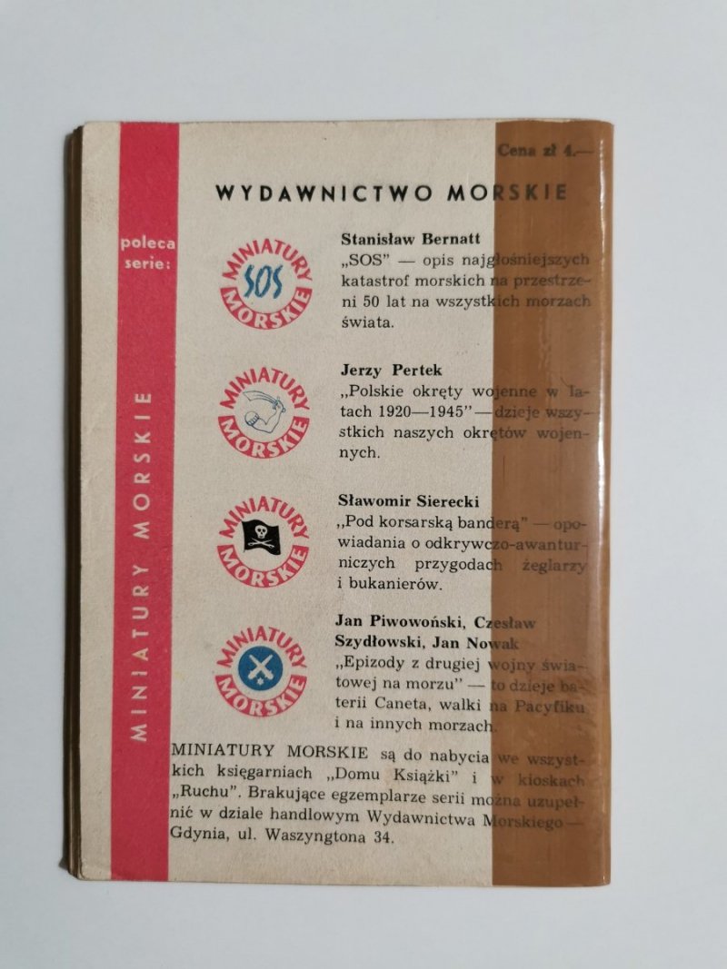 MINIATURY MORSKIE. REKINY PACYFIKU - Jan Piwowoński 1959
