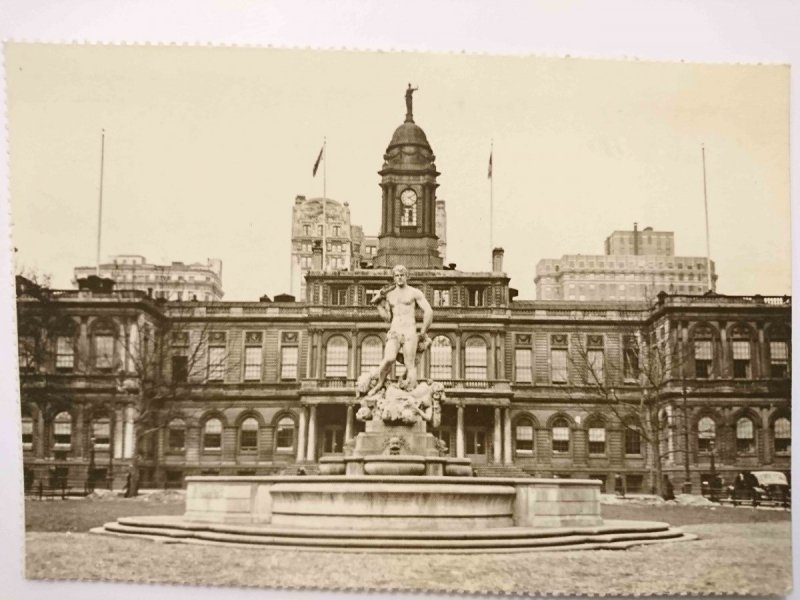 CITY HALL 1928 WITH THE STATUE OF CIVIC VIRTUE BY FREDERICK MACMONNIES