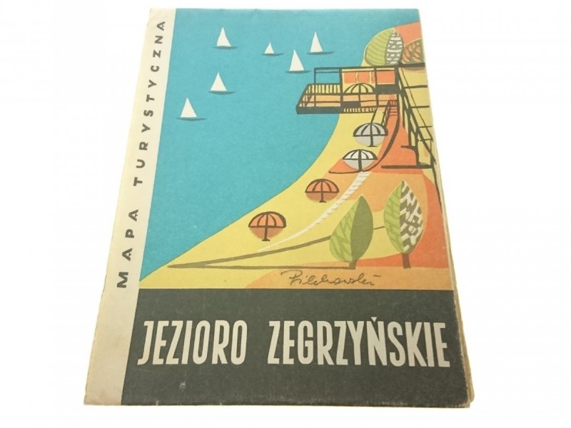 JEZIORO ZEGRZYŃSKIE. MAPA TURYSTYCZNA 1966