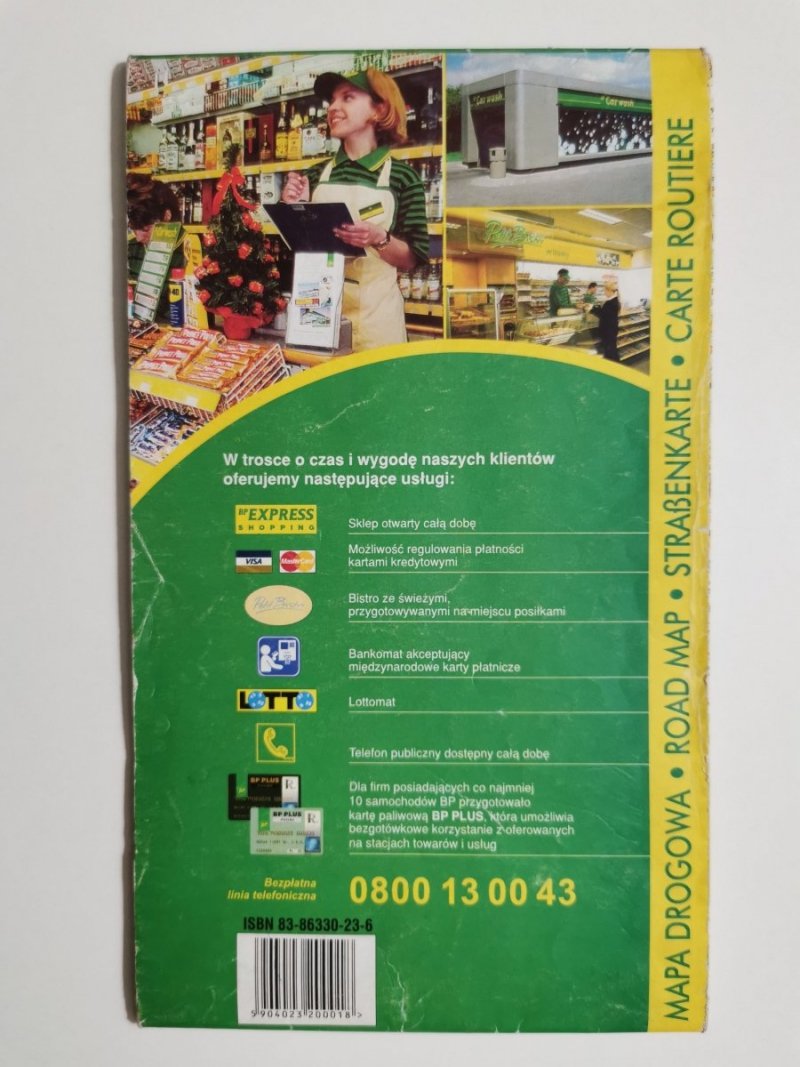 POLSKA MAPA DROGOWA 1: 750 000 1999