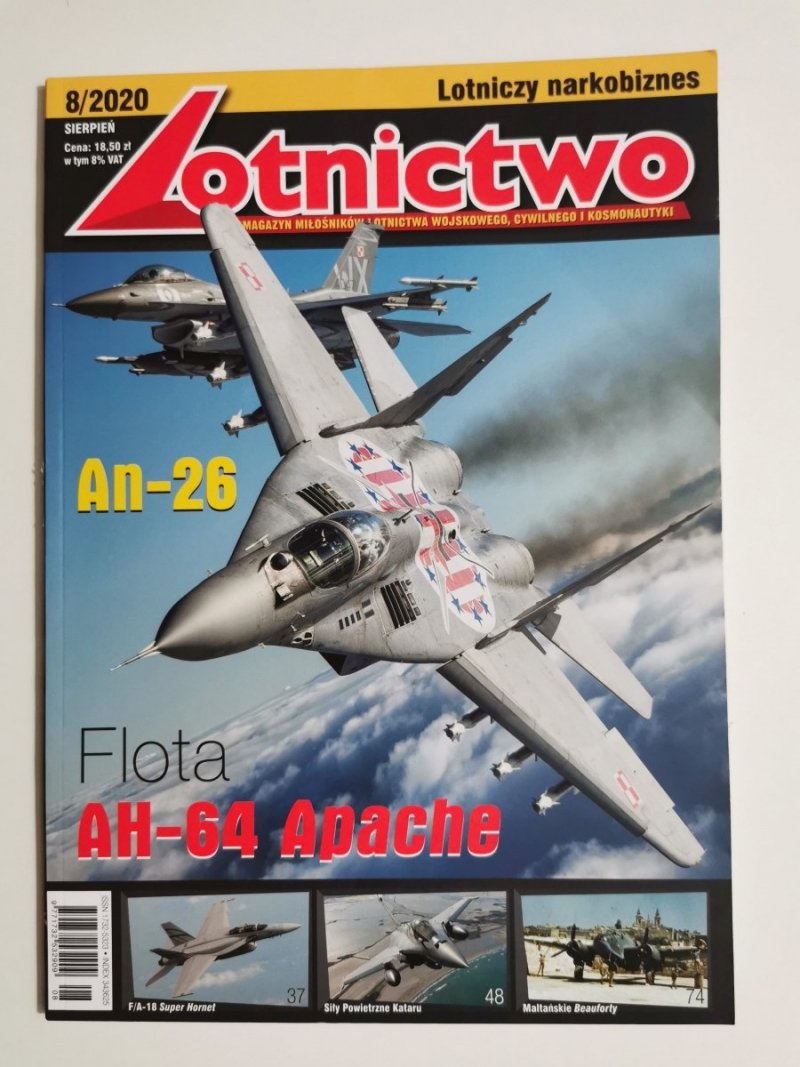 LOTNICTWO NR 8/2020 SIERPIEŃ FLOTA AH-64 APACHE