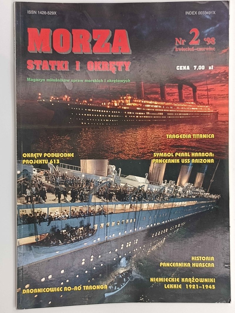MORZA STATKI I OKRĘTY. 2’98 KWIECIEŃ-CZERWIEC