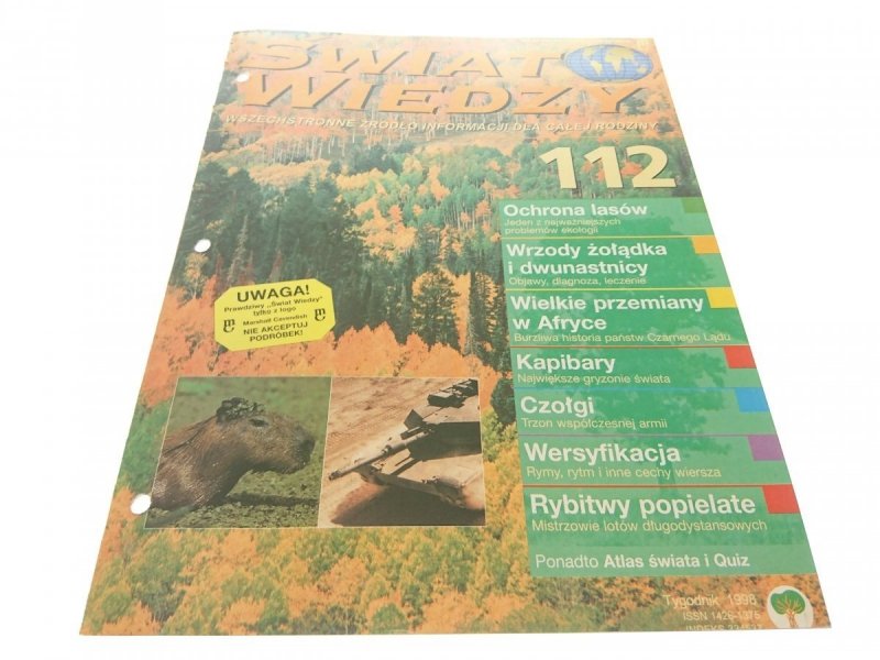 ŚWIAT WIEDZY NR 112 TYGODNIK 1998