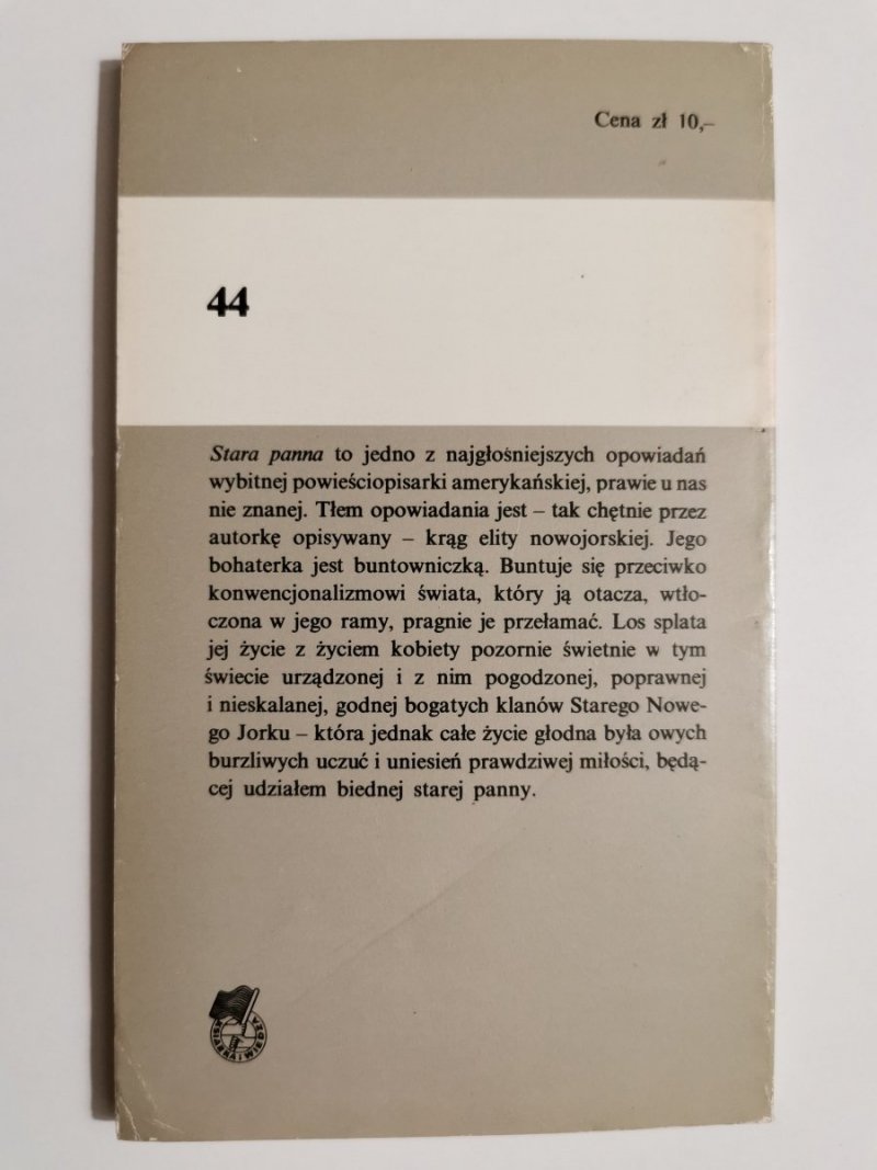 STARA PANNA - Edith Wharton 1977