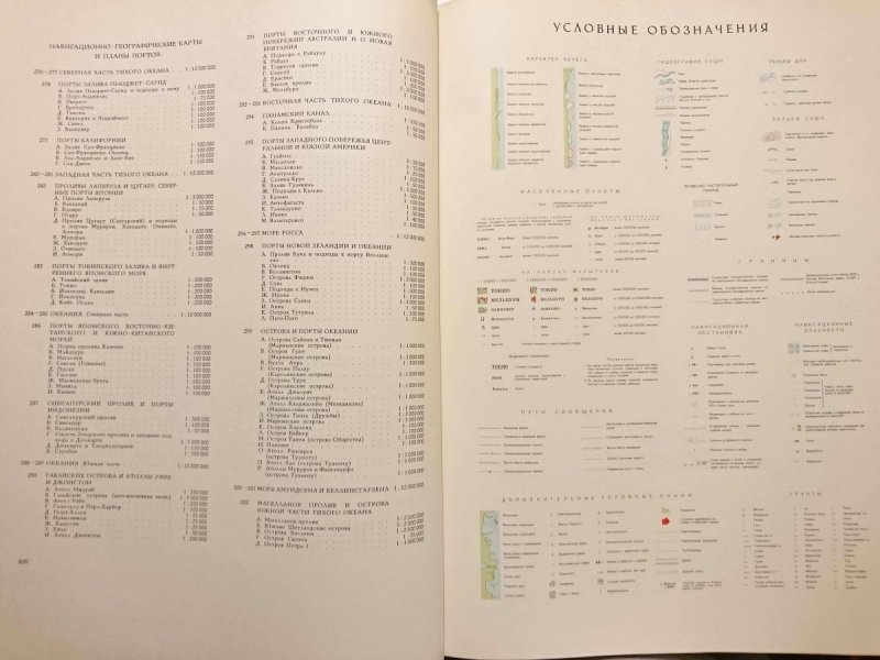 OCEAN SPOKOJNY. ATLAS W JĘZYKU ROSYJSKIM 1974