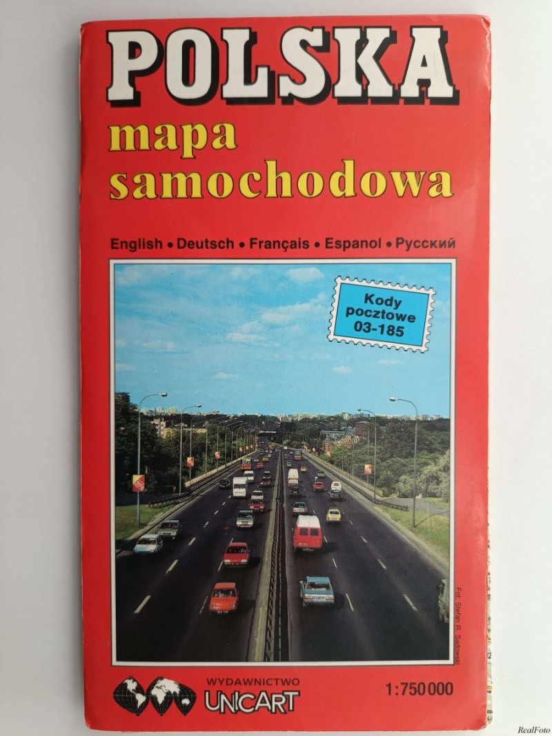 POLSKA MAPA SAMOCHODOWA 1:750000