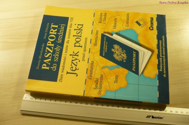 PASZPORT DO SZKOŁY ŚREDNIEJ. JĘZYK POLSKI (1998)
