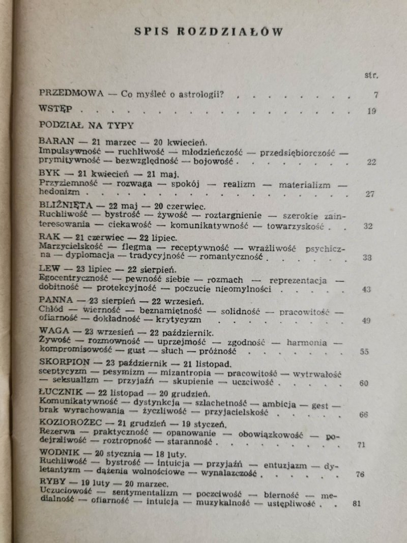 ASTROLOGICZNA CHARAKTERYSTYKA TYPÓW LUDZI W ZAKRESIE - Leszek Szuman