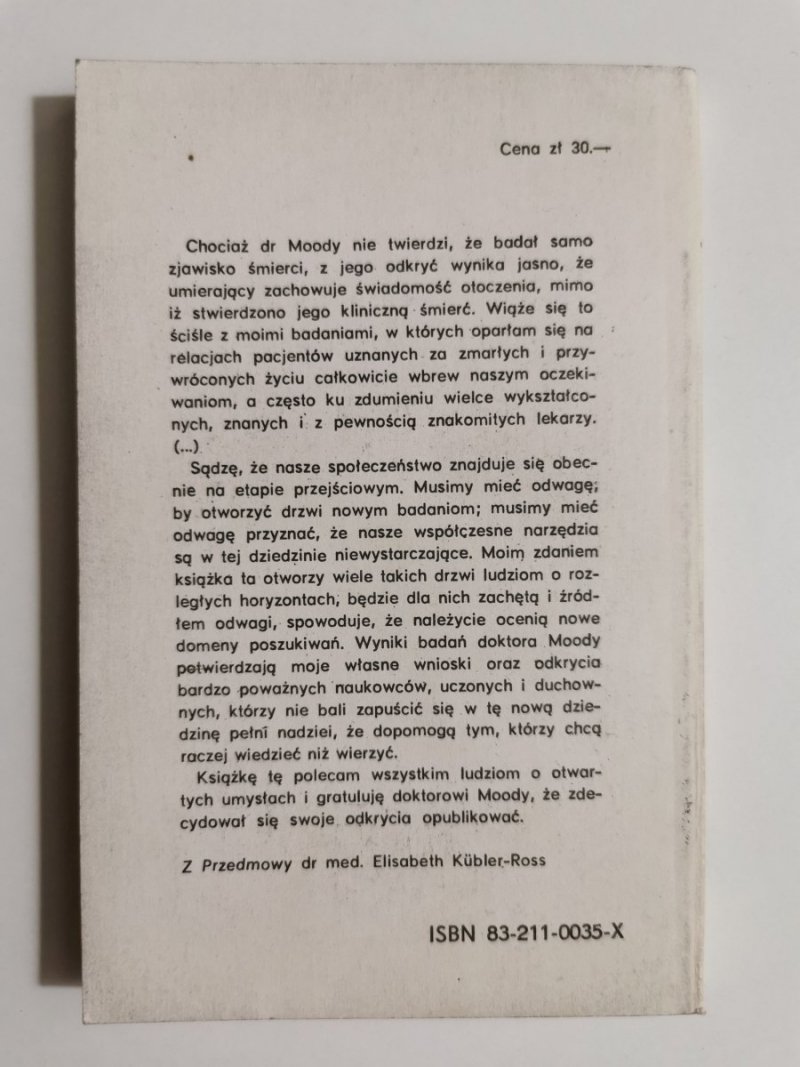 ŻYCIE PO ŻYCIU - Raymond A. Moody 1980