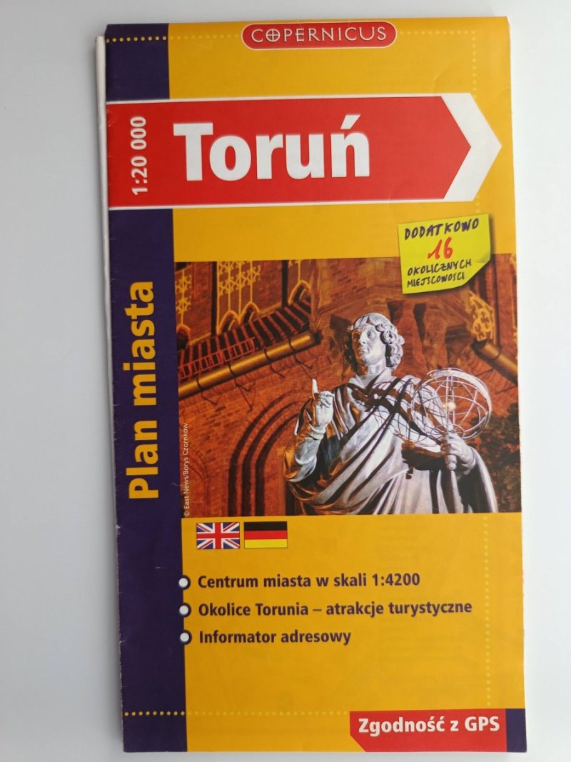 TORUŃ 1:20 000 PLAN MIASTA
