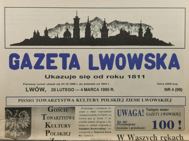 GAZETA LWOWSKA NR 4 (99) 1995