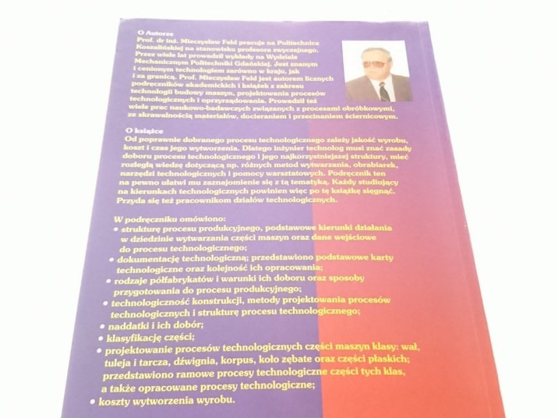 PODSTAWY PROJEKTOWANIA PROCESÓW TECHNOLOGICZNYCH
