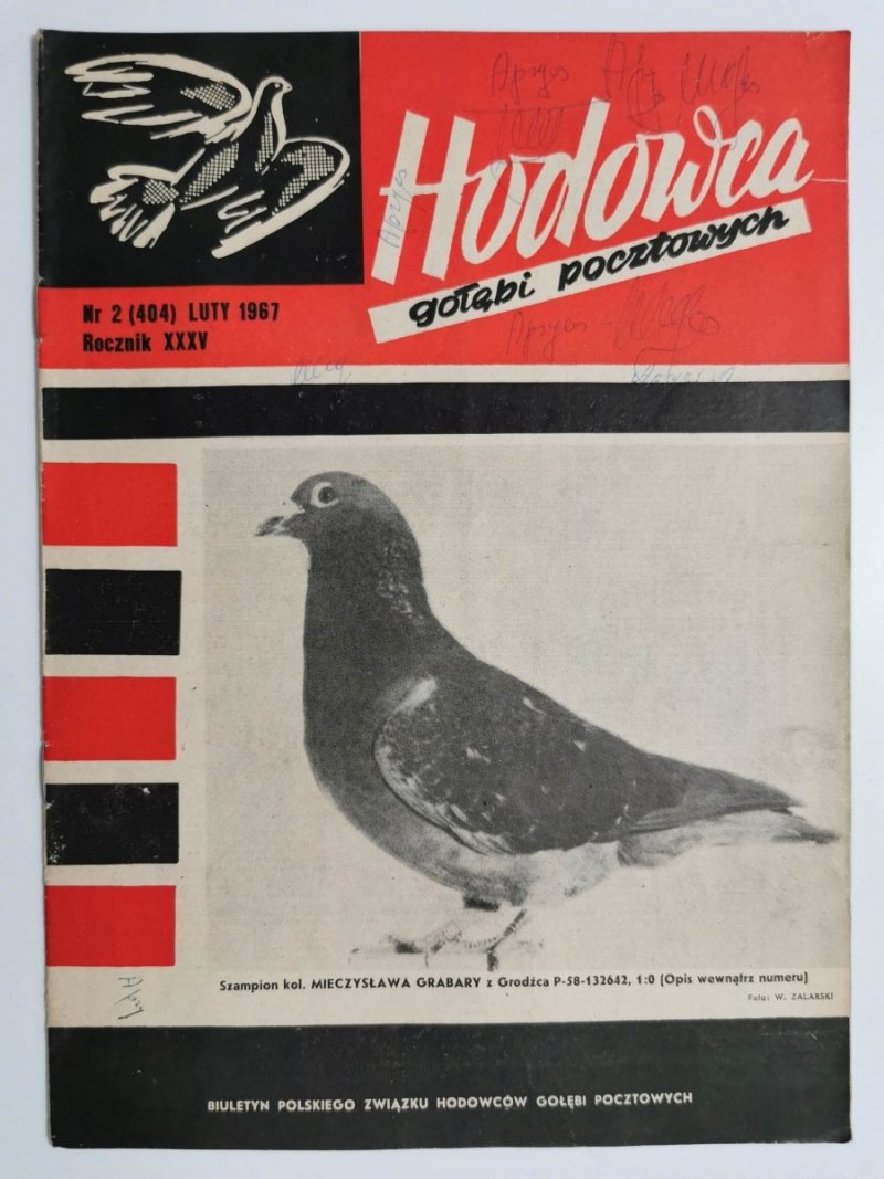 HODOWCA GOŁĘBI POCZTOWYCH NR 2 1967